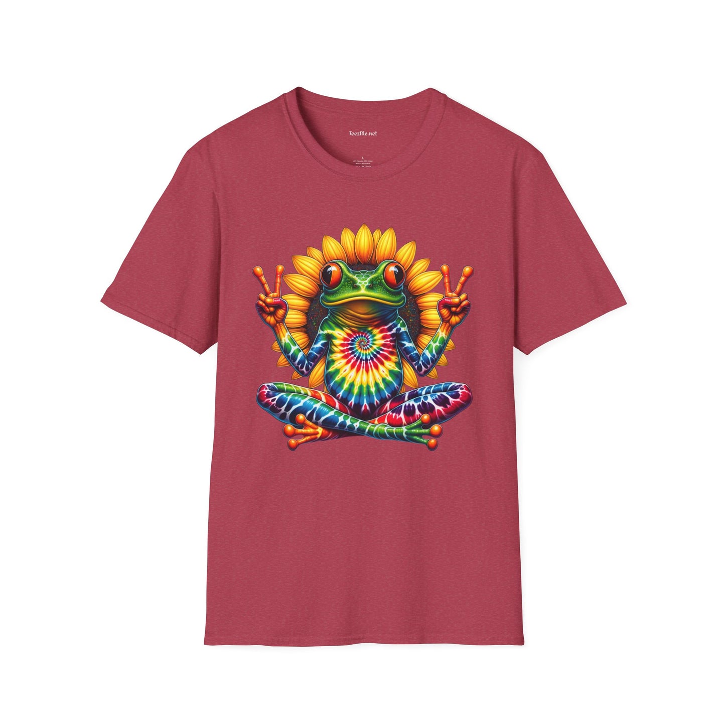 Peace Frog Tie-dye Unisex Softstyle T-Shirt 100% Cotton  #tarot