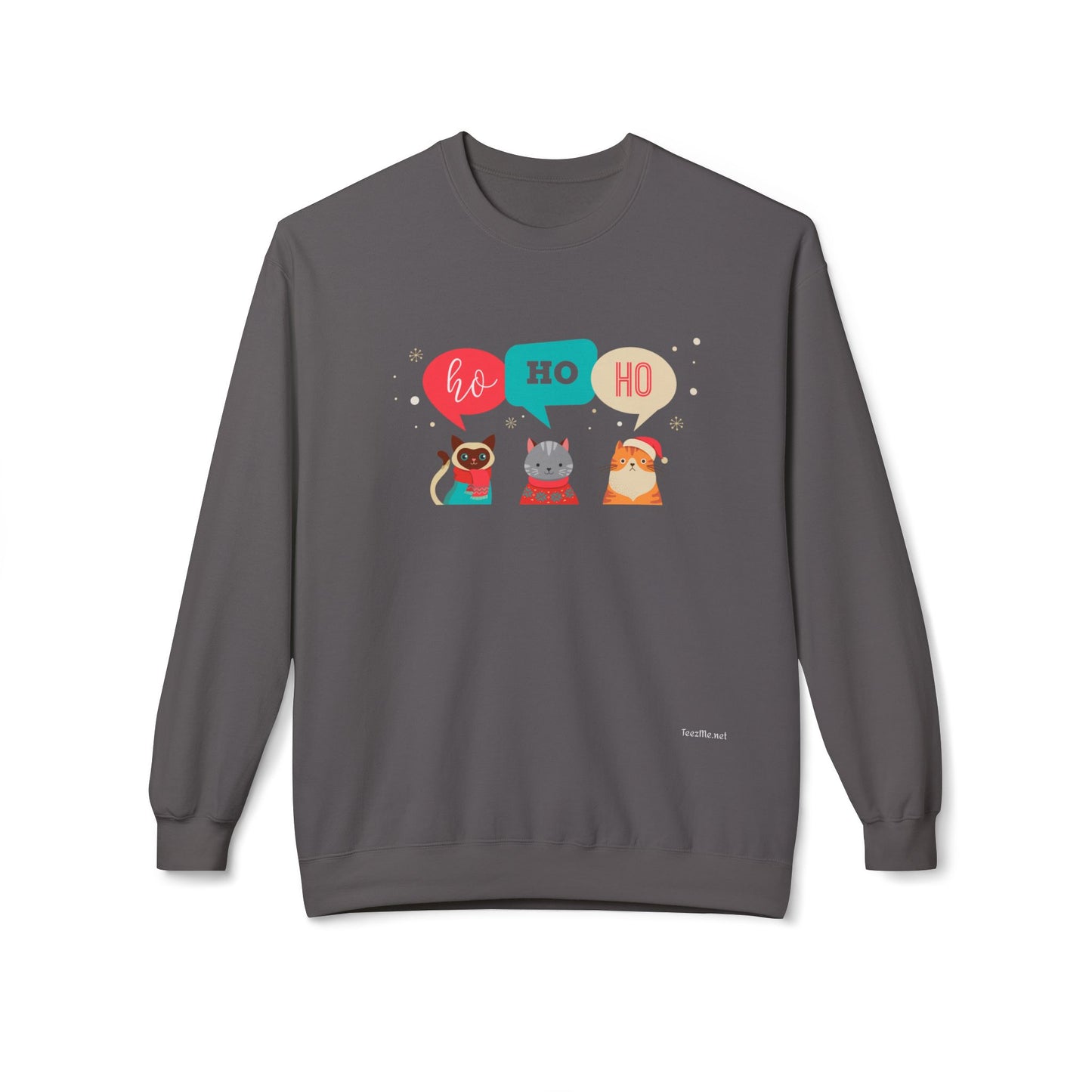 Ho Ho Ho - Unisex Midweight Softstyle Fleece Crewneck Sweatshirt