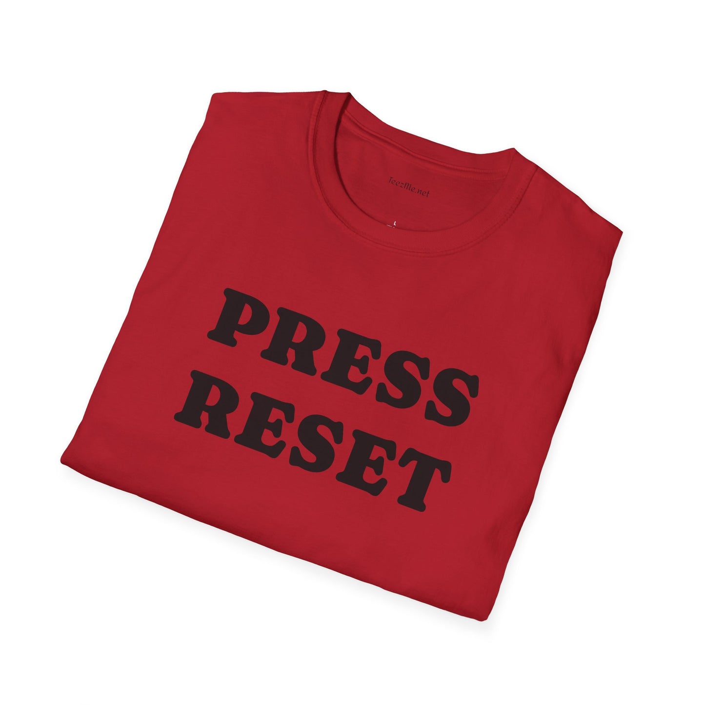 Press Reset - Unisex Softstyle T-Shirt 100% Cotton Graphic