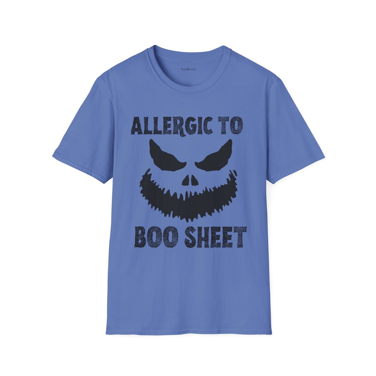 Allergic to Boo Sheet Unisex Softstyle T-Shirt 100% Cotton Graphic
