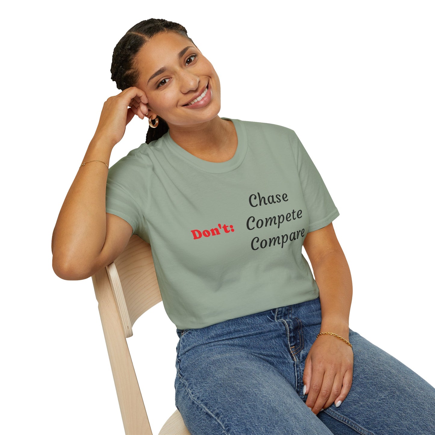 Don't: Chase - Unisex Softstyle T-Shirt 100% Cotton Graphic