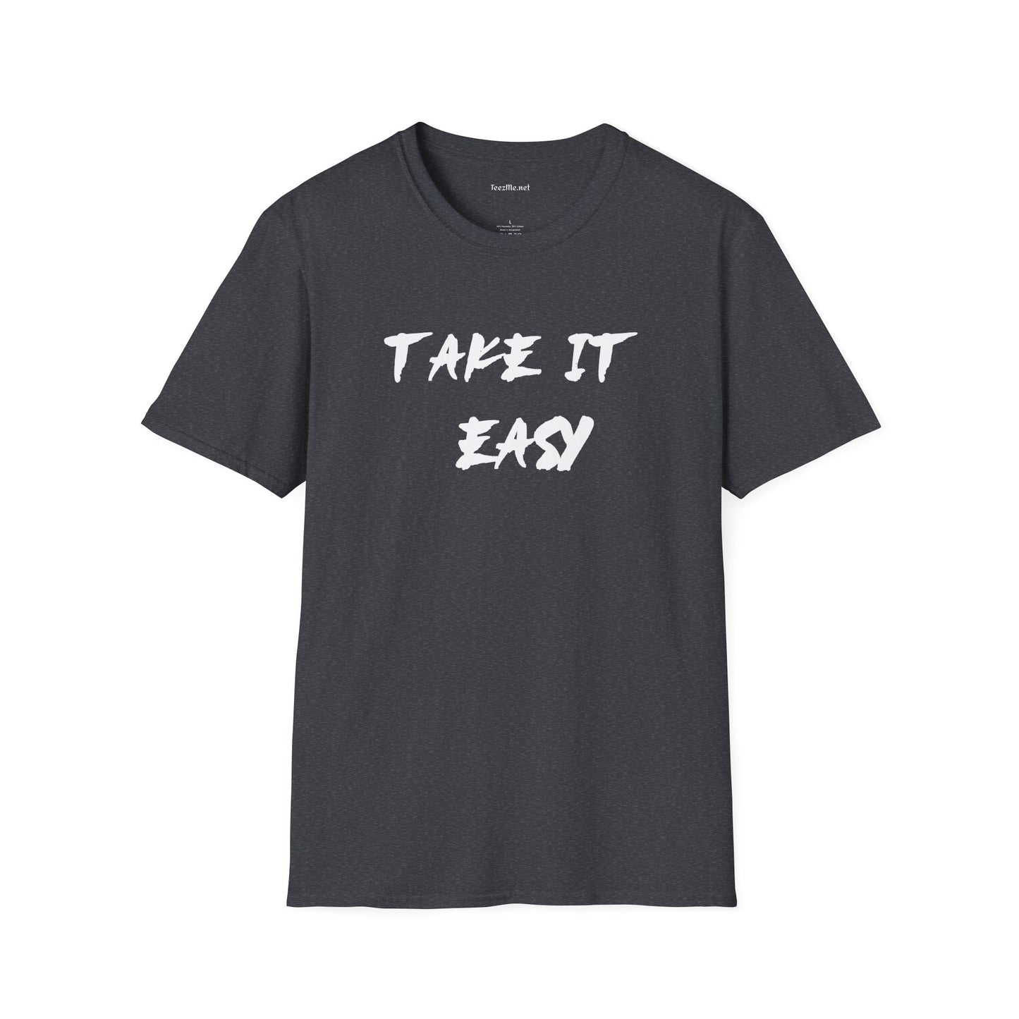 Take It Easy (white) Unisex Softstyle T-Shirt 100% Cotton