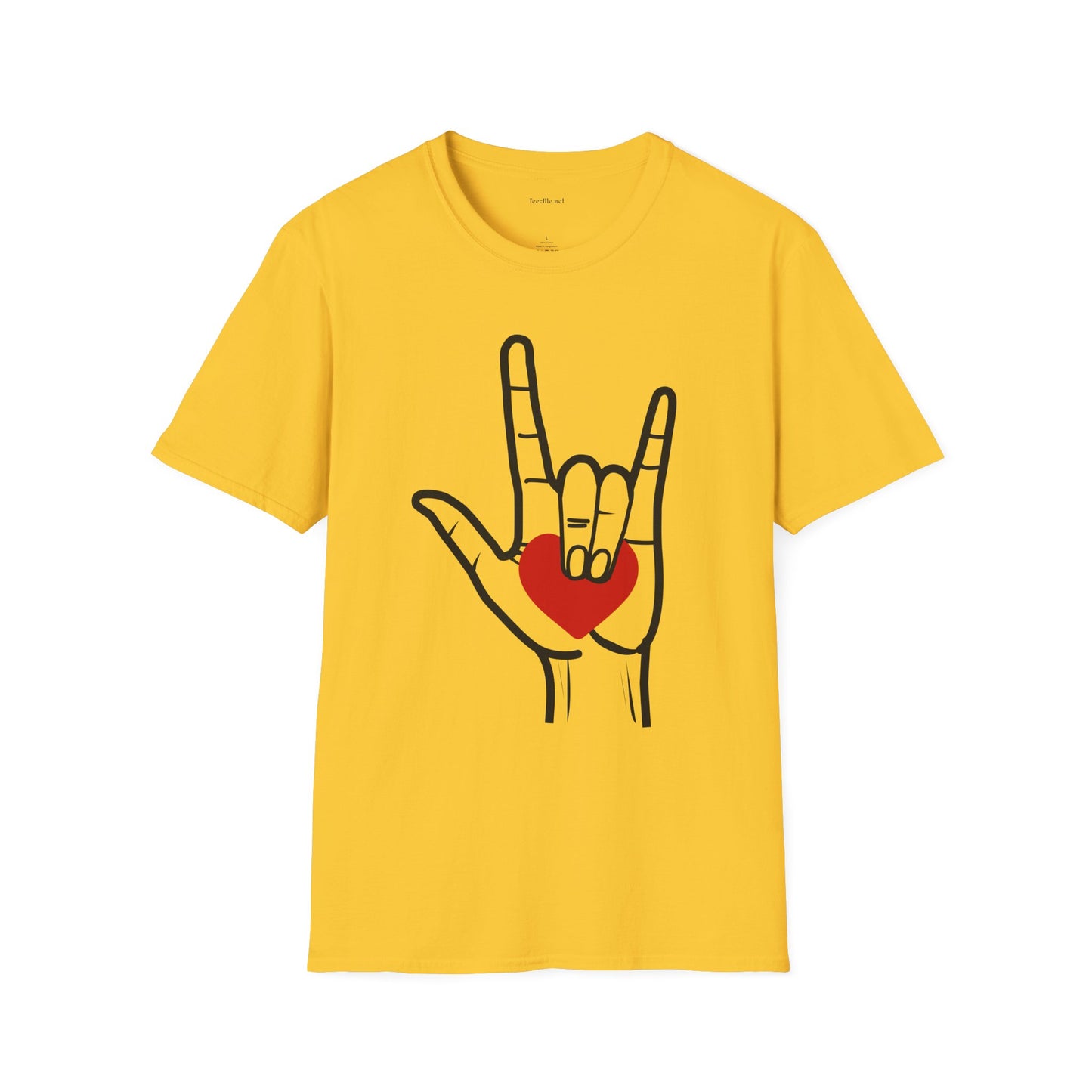 ASL Love  - Unisex Softstyle T-Shirt 100% Cotton Graphic