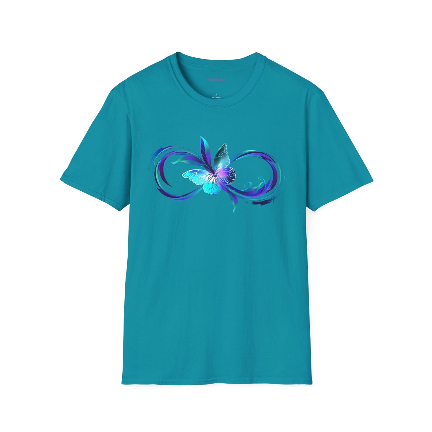 Infinity with Butterfly Unisex Softstyle T-Shirt 100% Cotton Graphic