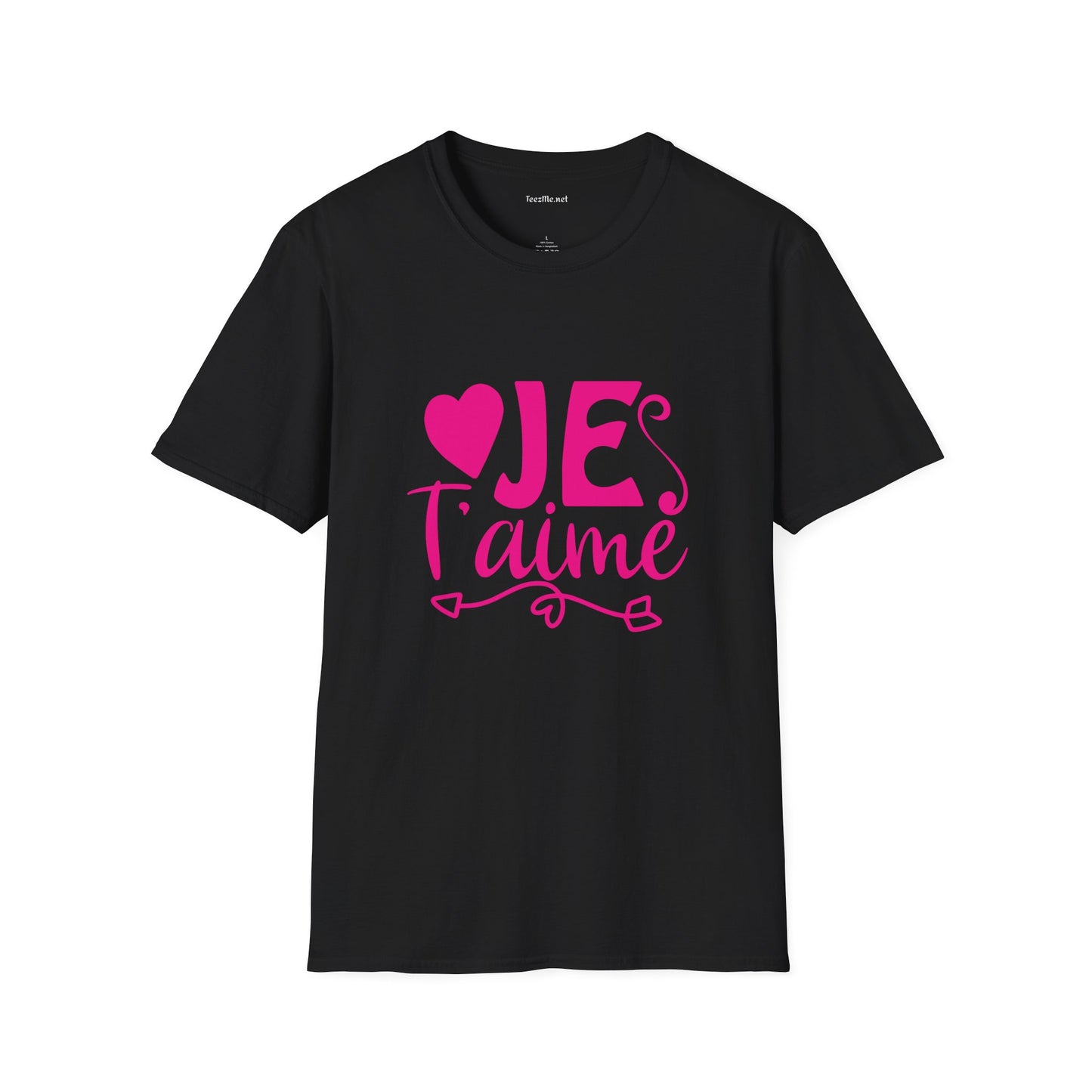 Je T’aime Unisex Softstyle T-Shirt 100% Cotton Graphic