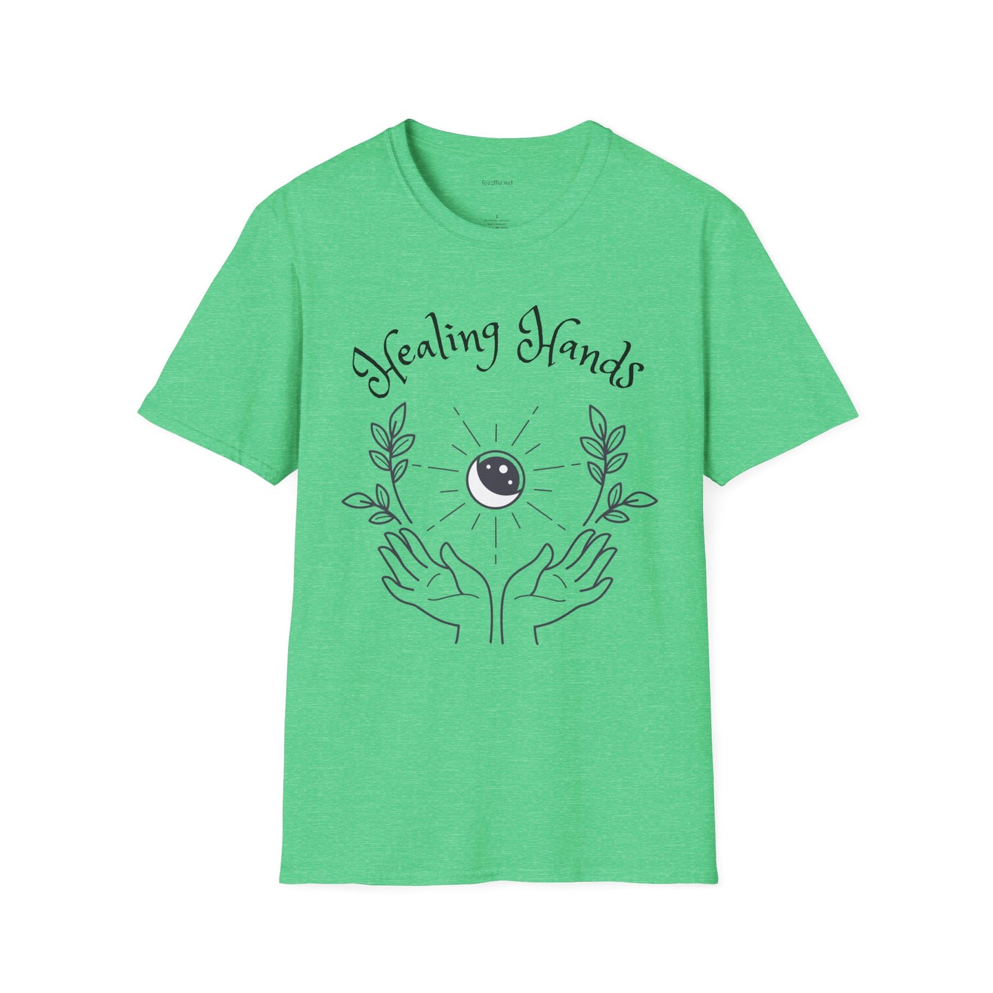 Healing Hands - Unisex Softstyle T-Shirt 100% Cotton Graphic #Reiki