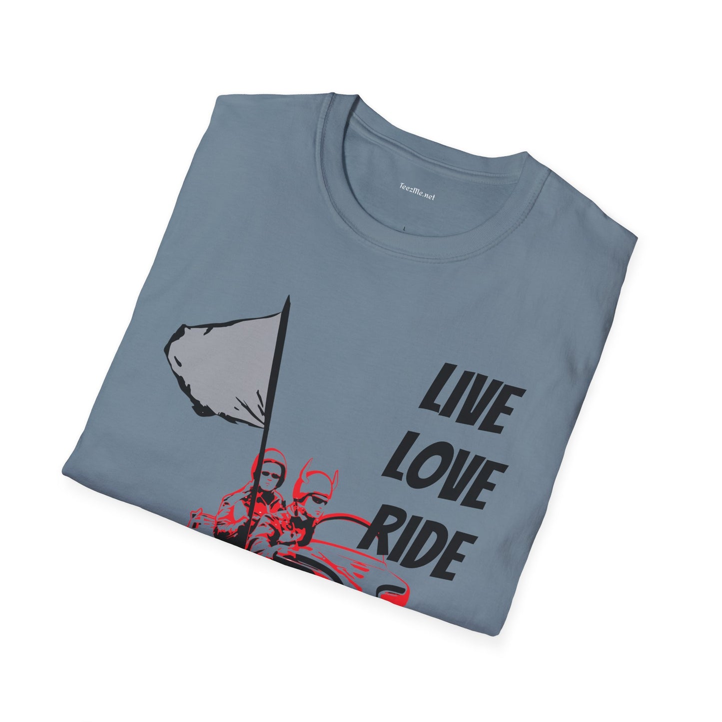 Live Love Ride - Unisex Softstyle T-Shirt 100% Cotton Graphic Motorcycle Harley