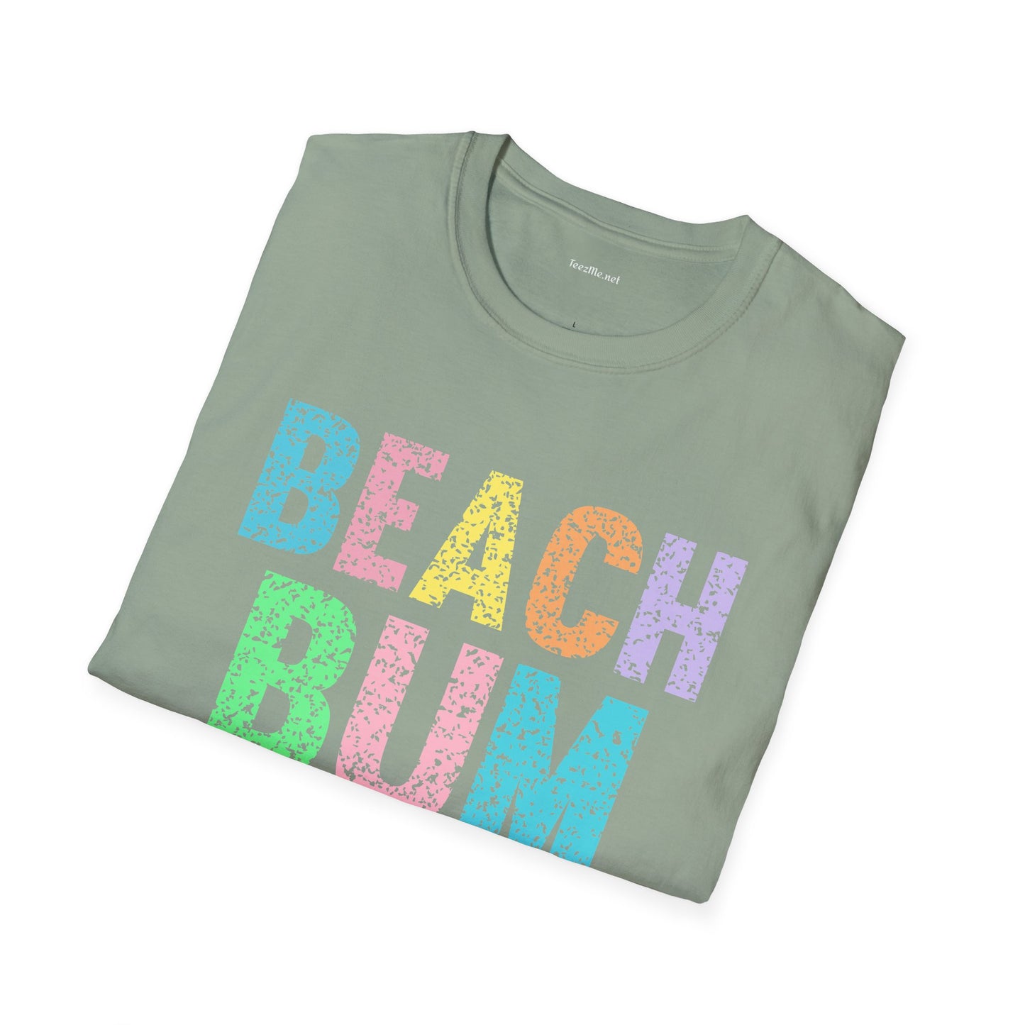 Beach Bum - Unisex Softstyle T-Shirt 100% Cotton Graphic