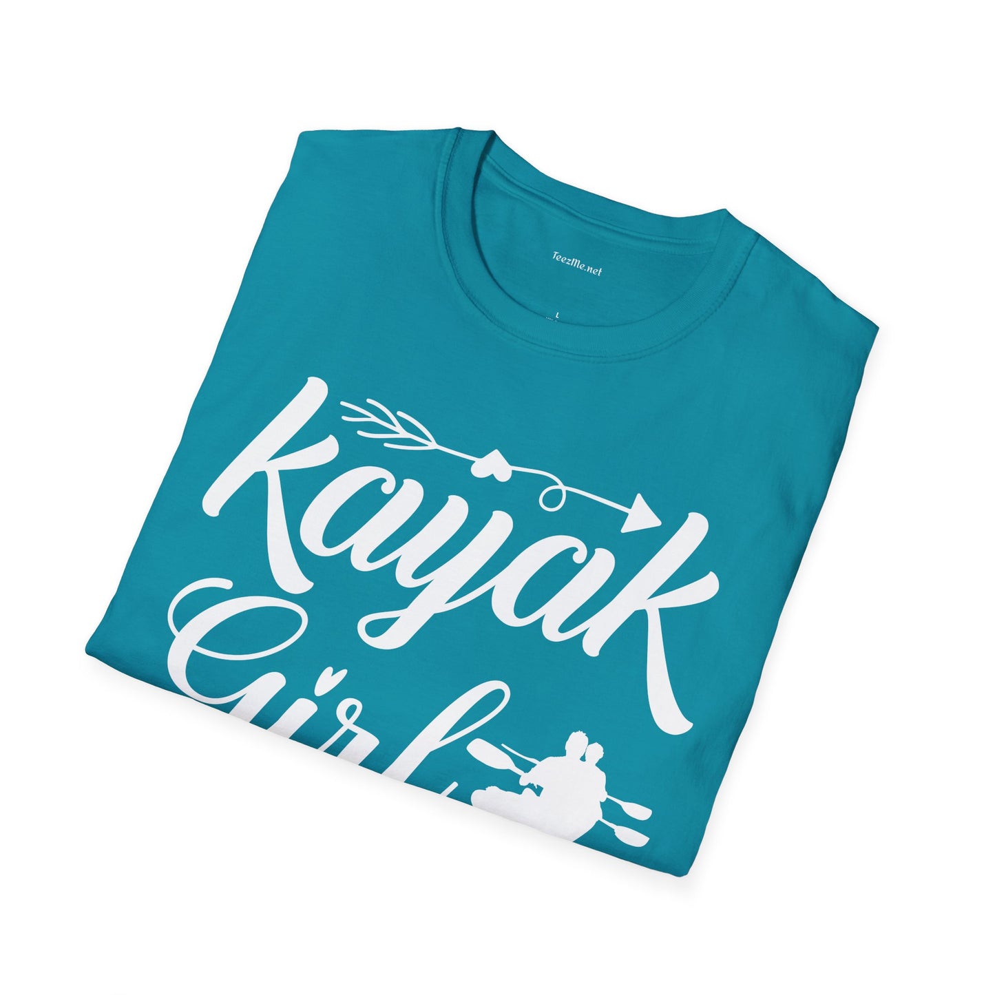 Kayak Girl - Unisex Softstyle T-Shirt 100% Cotton Graphic
