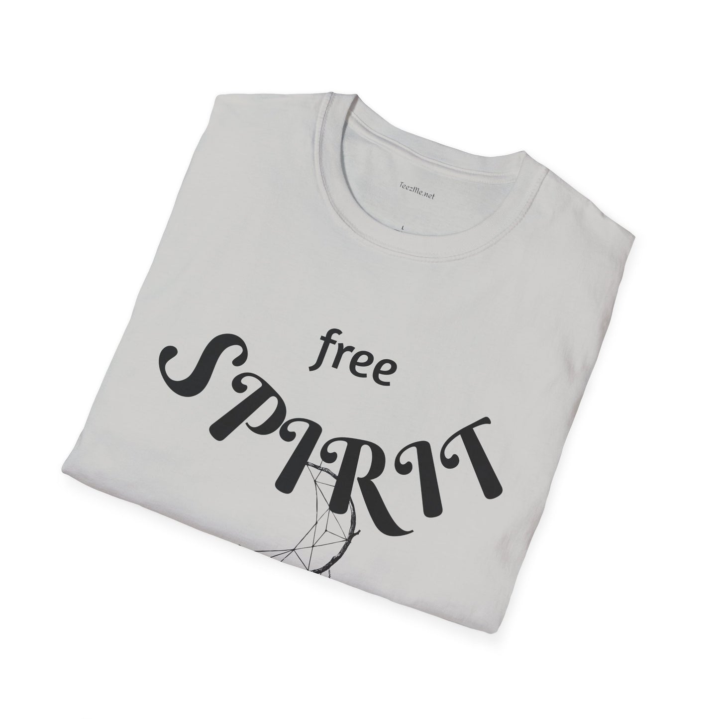 free SPIRIT - Unisex Softstyle T-Shirt 100% Cotton Graphic