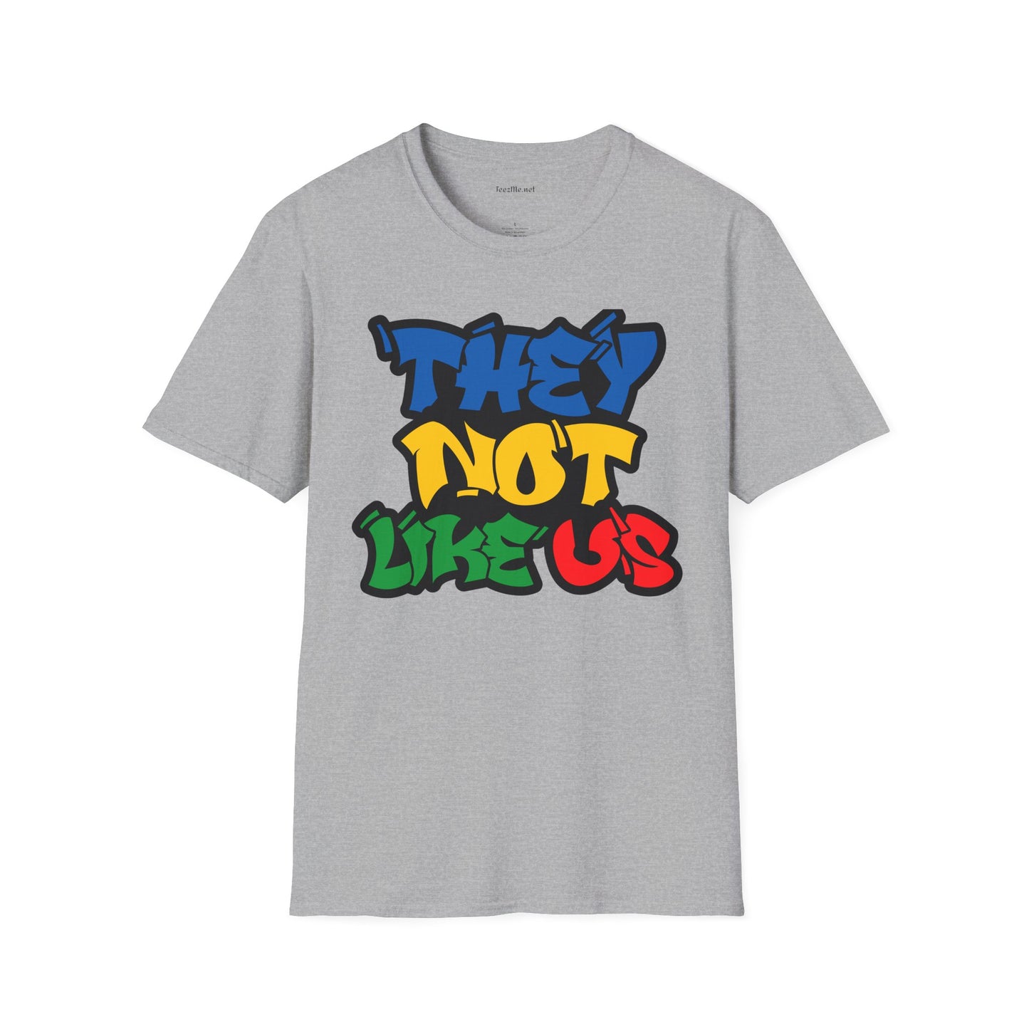 They Not Like Us (color) Unisex SoftStyle T-Shirt 100% Cotton
