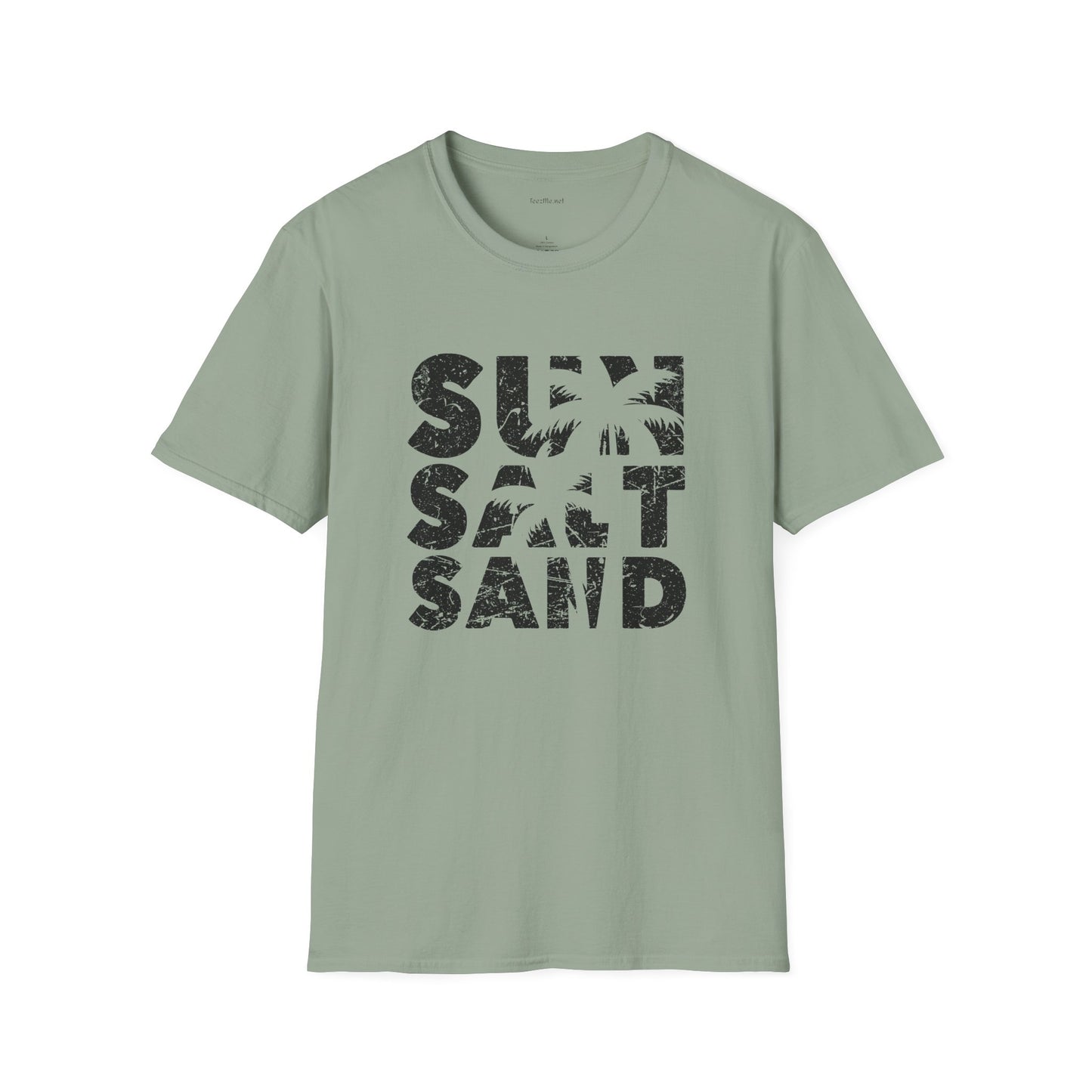 Sun Salt Sand - Unisex Softstyle T-Shirt 100% Cotton Graphic