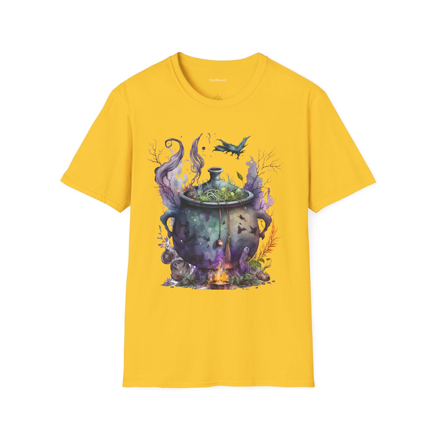 Cauldron Watercolor Unisex Softstyle T-Shirt 100% Cotton Graphic