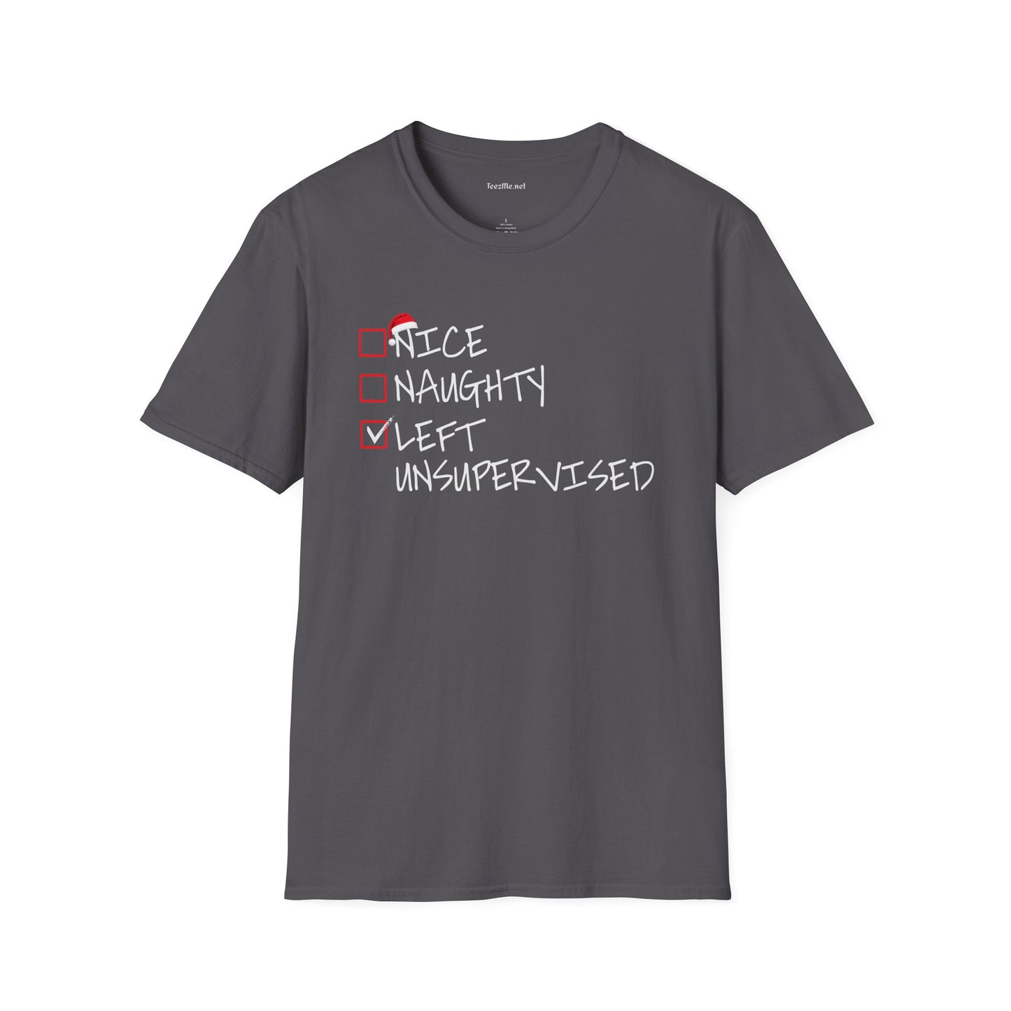 Nice Naughty Unsupervised Unisex SoftStyle T-Shirt 100% Cotton
