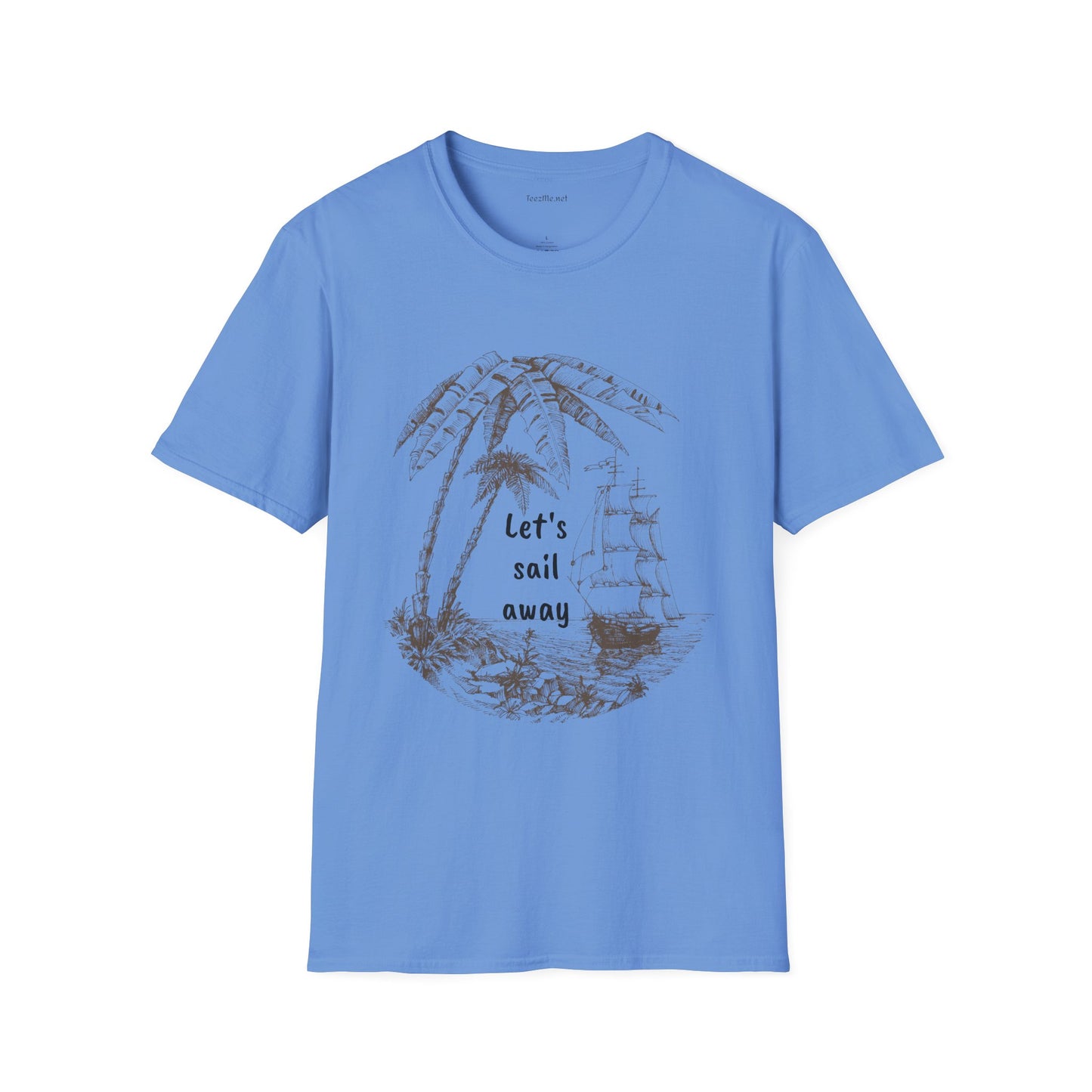 Let's sail away - Unisex Softstyle T-Shirt 100% Cotton Graphic