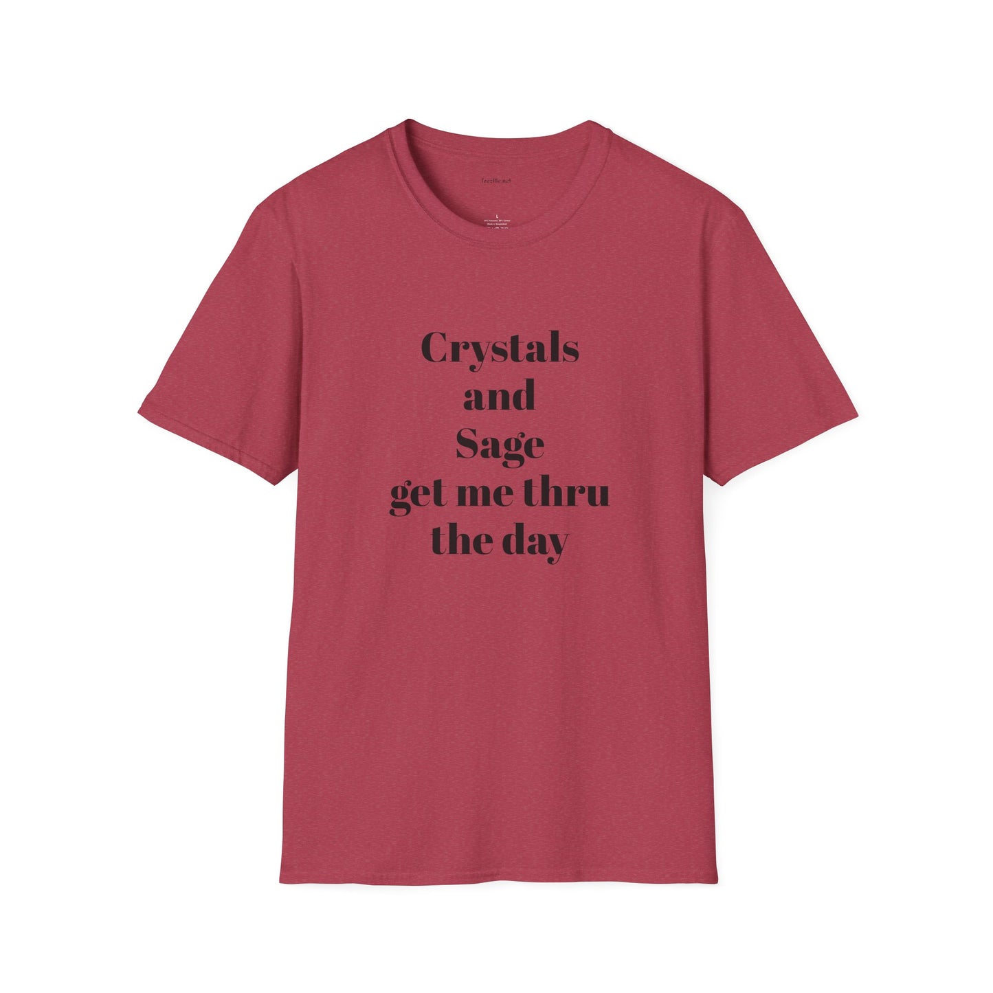 Crystals and Sage - Unisex Softstyle T-Shirt 100% Cotton Graphic