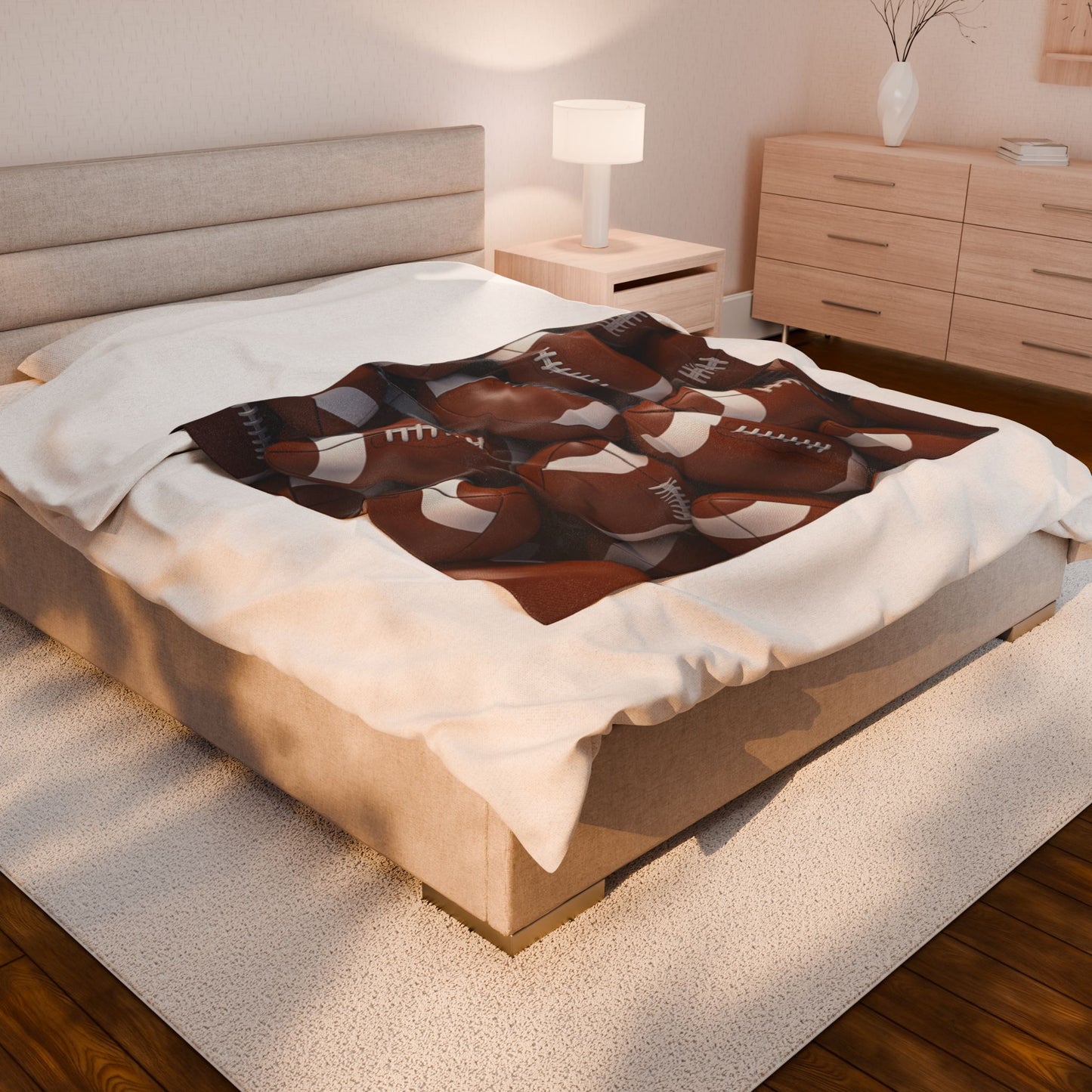 Football - Velveteen Plush Blanket