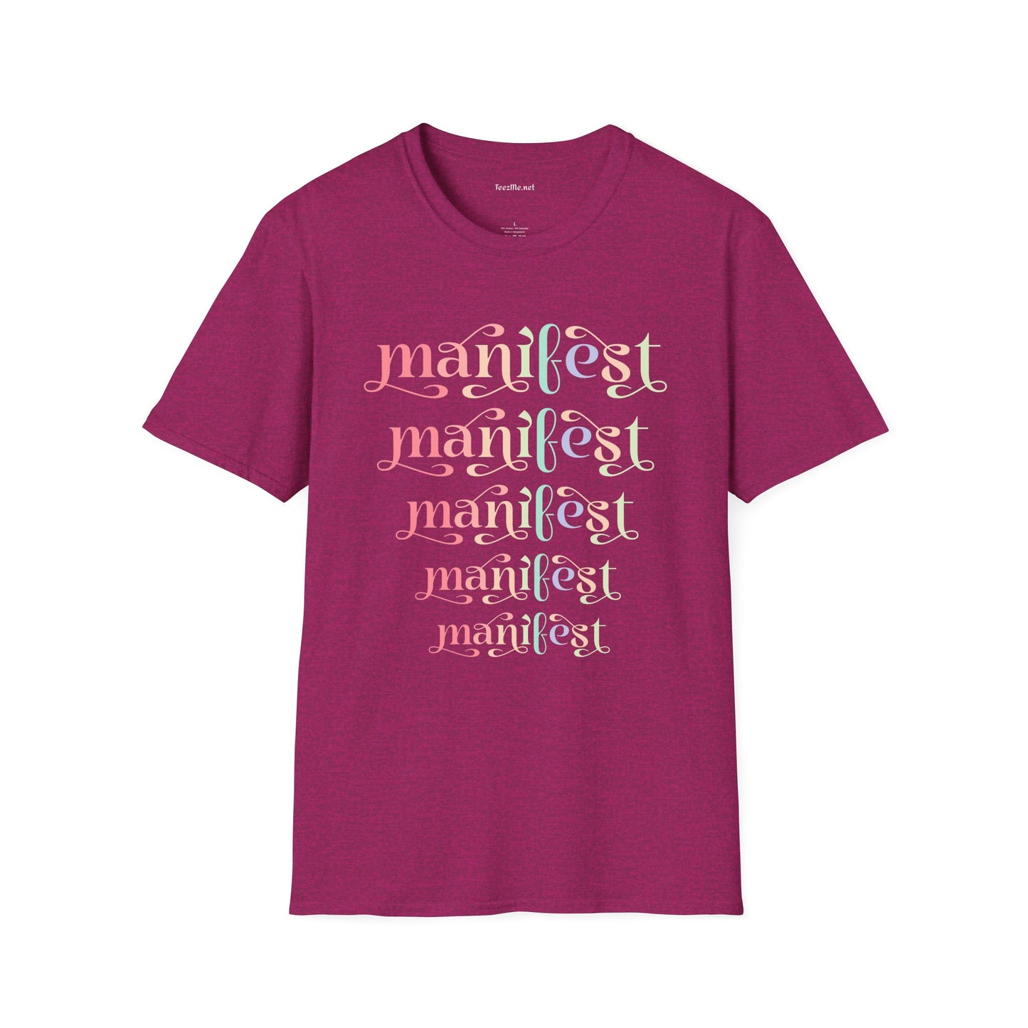 Manifest Unisex Softstyle T-Shirt 100% Cotton Graphic