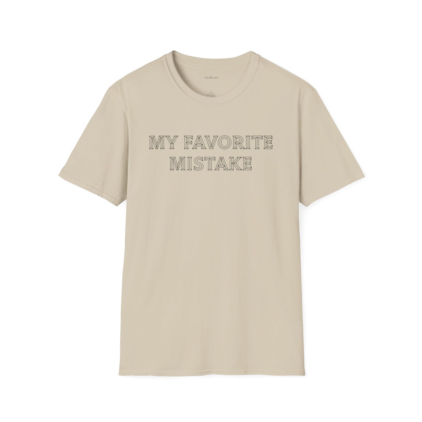 My favorite mistake - Unisex Softstyle T-Shirt 100% Cotton Graphic