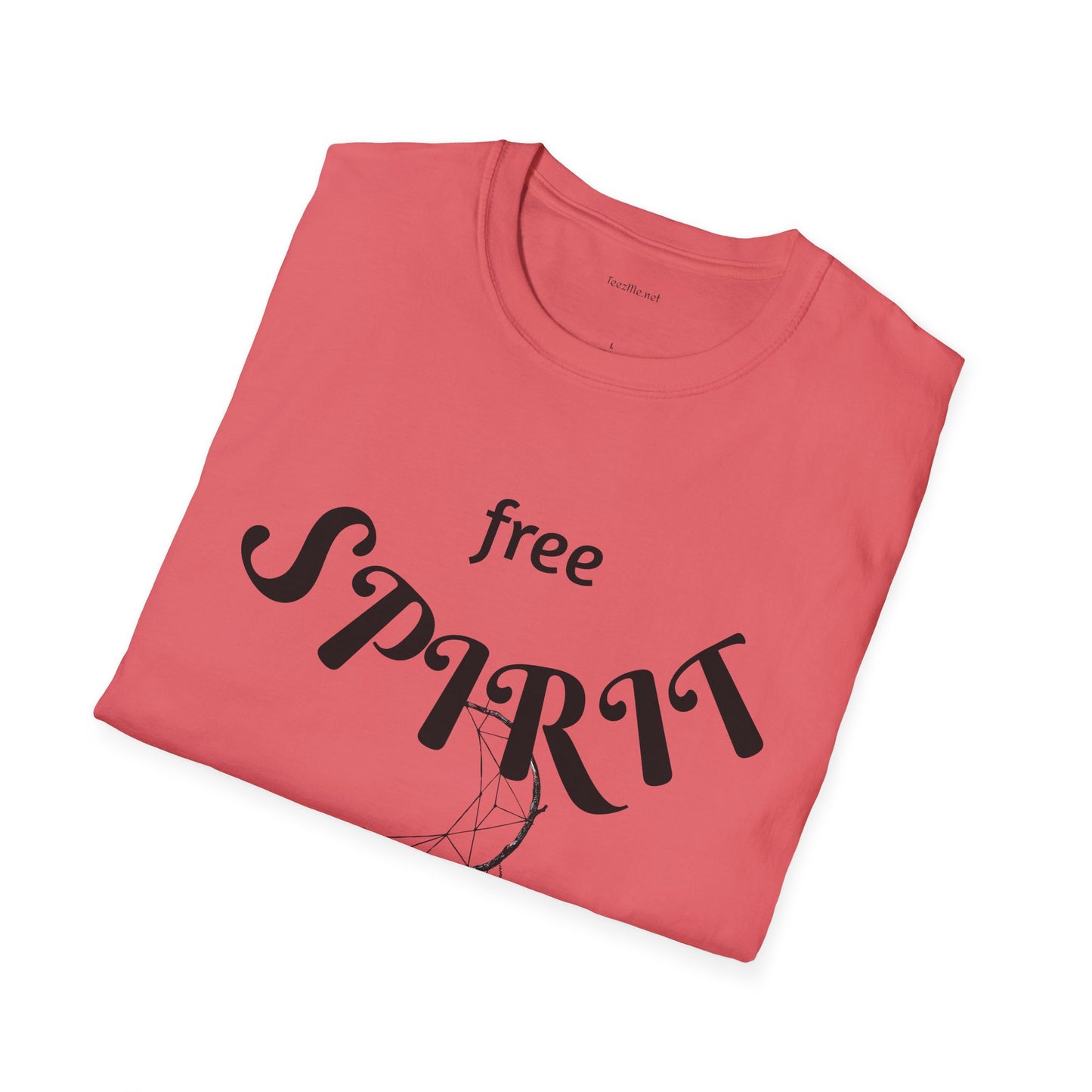 free SPIRIT - Unisex Softstyle T-Shirt 100% Cotton Graphic