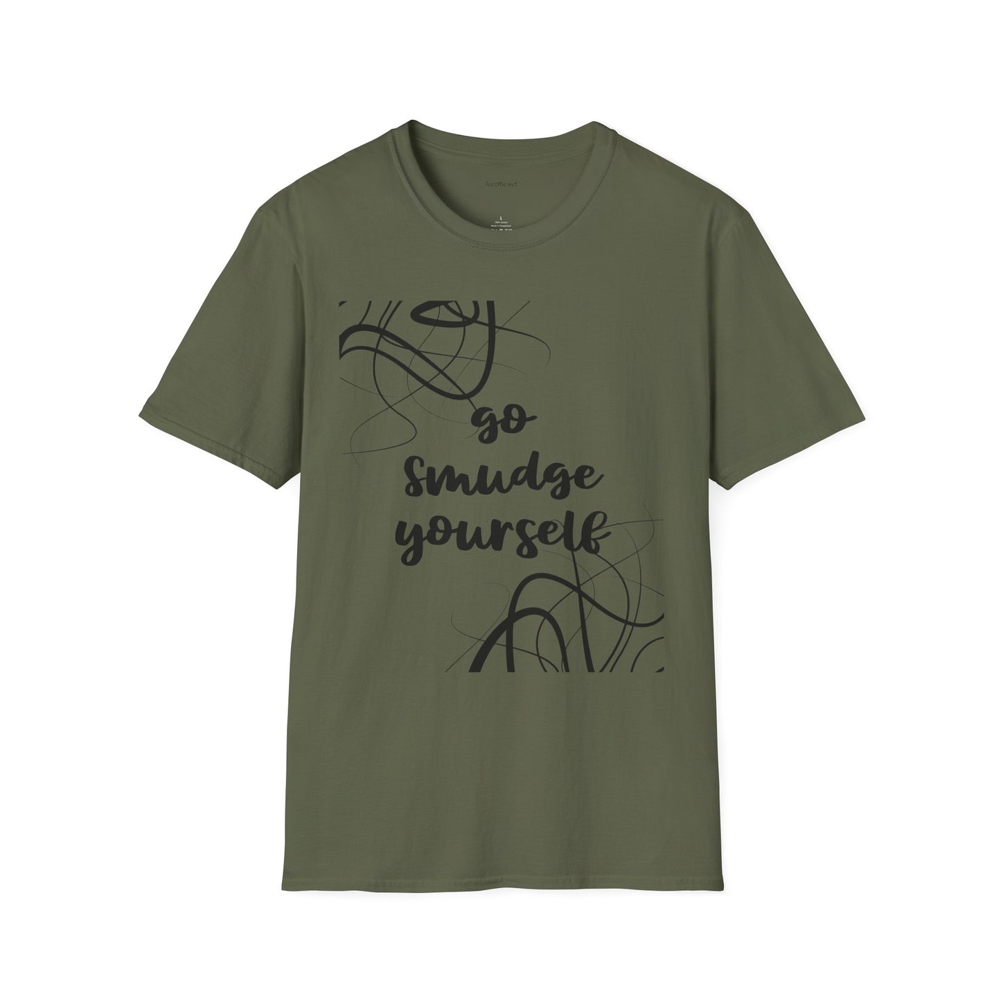 Go Smudge Yourself- Unisex Softstyle T-Shirt 100% Cotton Graphic