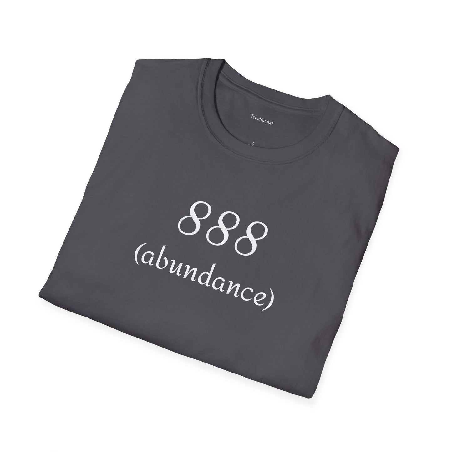 888 (abundance) - Unisex Softstyle T-Shirt 100% Cotton Graphic #angel numbers