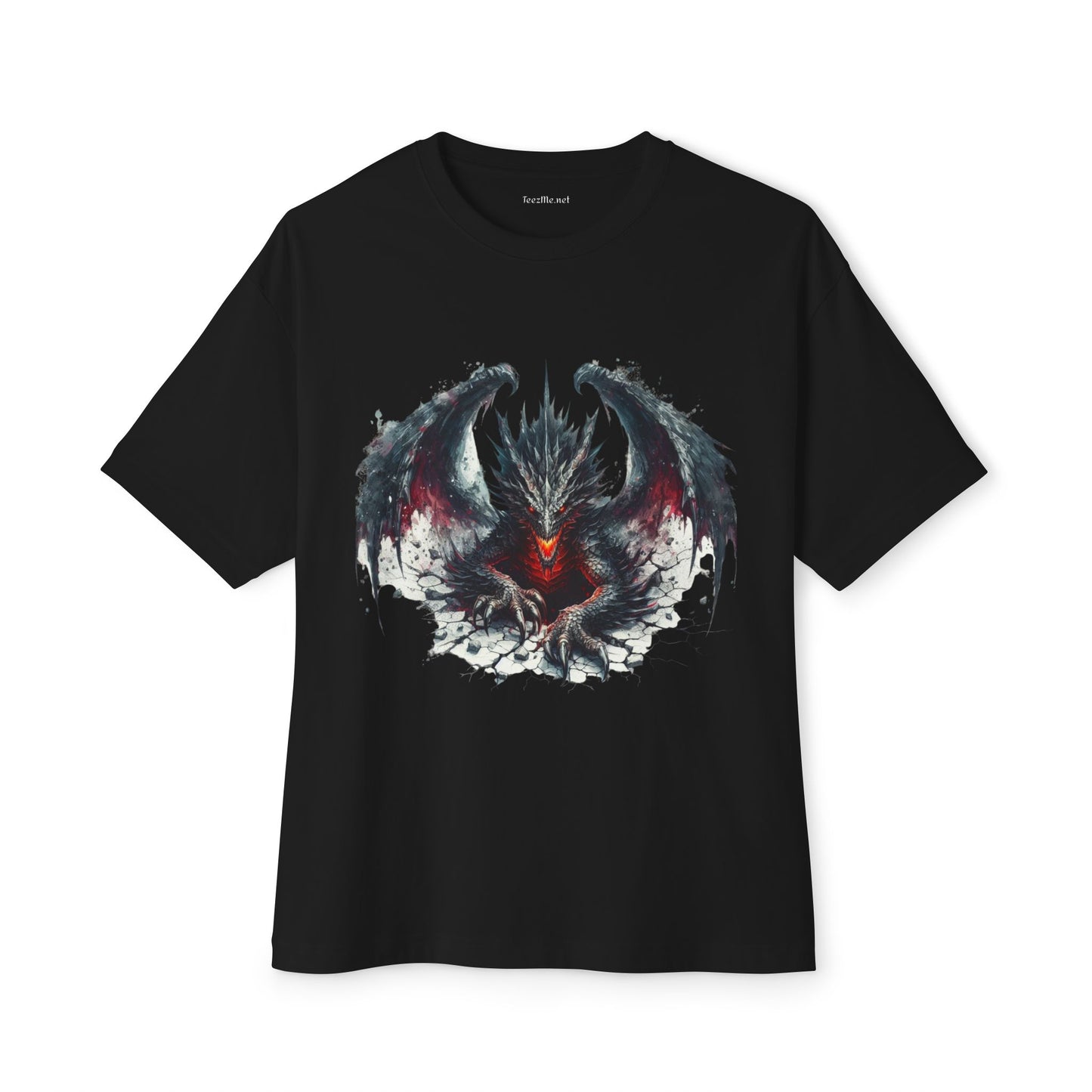 Goth Dragon1 - Unisex Oversized Boxy Tee