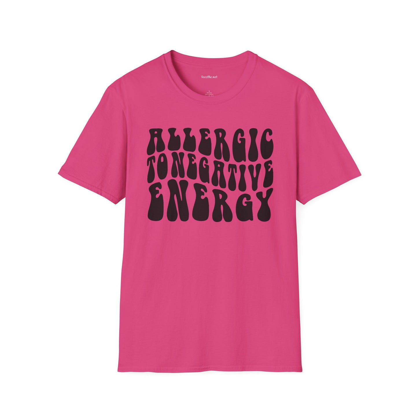 Allergic to Negative Energy Unisex Softstyle T-Shirt 100% Cotton Graphic