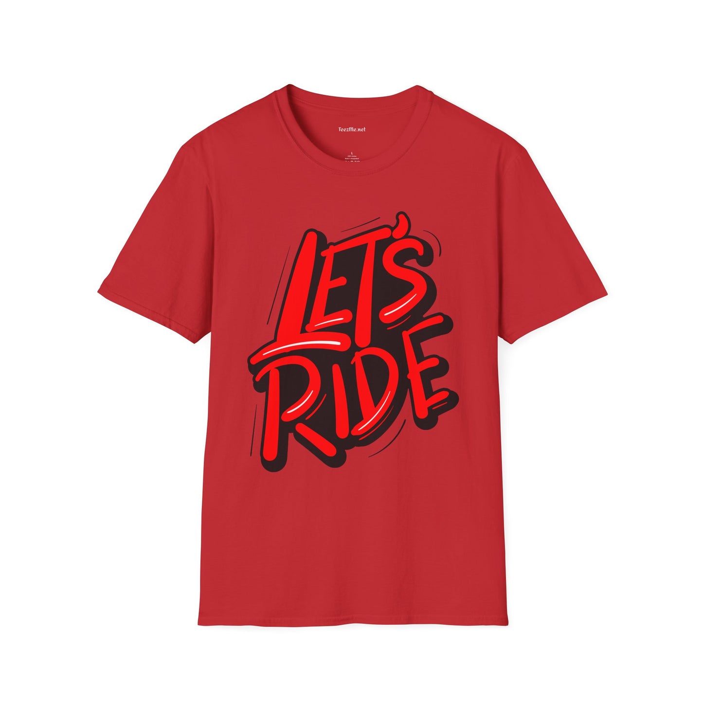 Let's Ride - Unisex Softstyle T-Shirt 100% Cotton Graphic