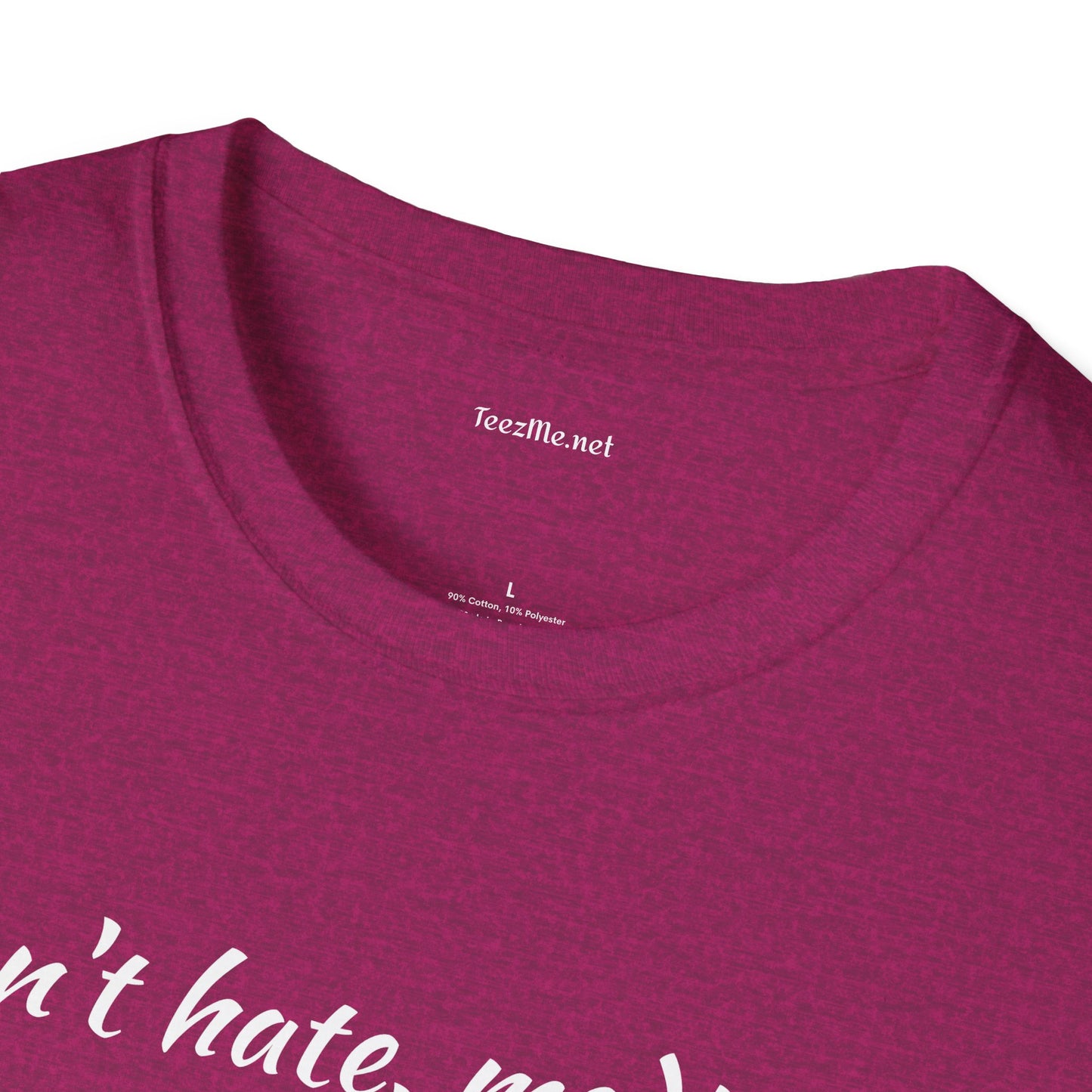 Don't hate, meditate - Unisex Softstyle T-Shirt 100% Cotton Graphic