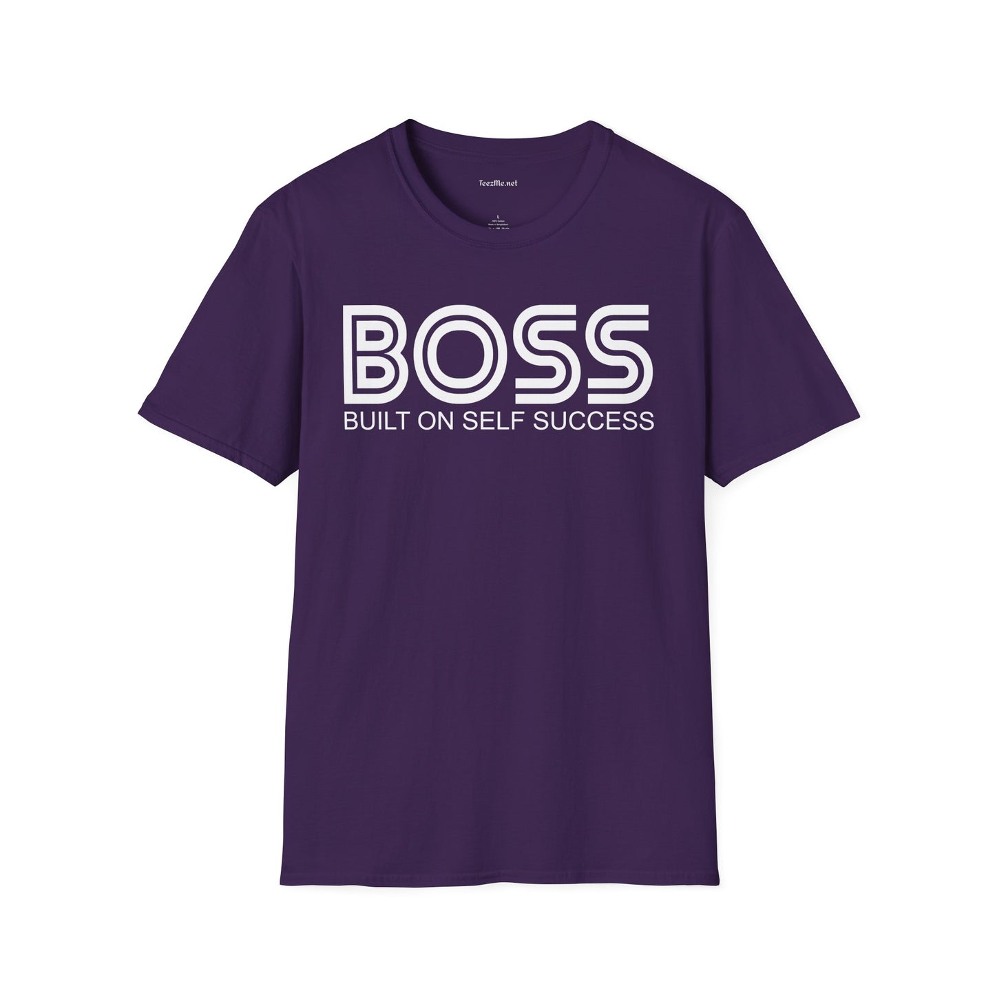 BOSS Built On Self Success Unisex Softstyle T-Shirt 100% Cotton Graphic