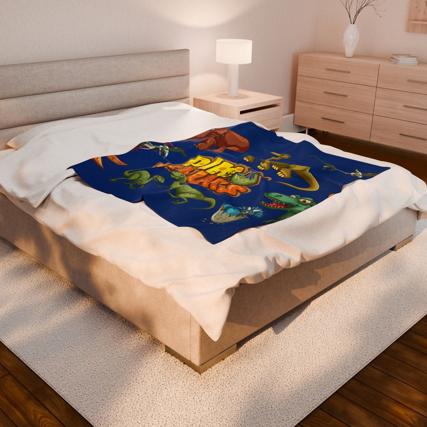 Dinosaurs Velveteen Plush Blanket