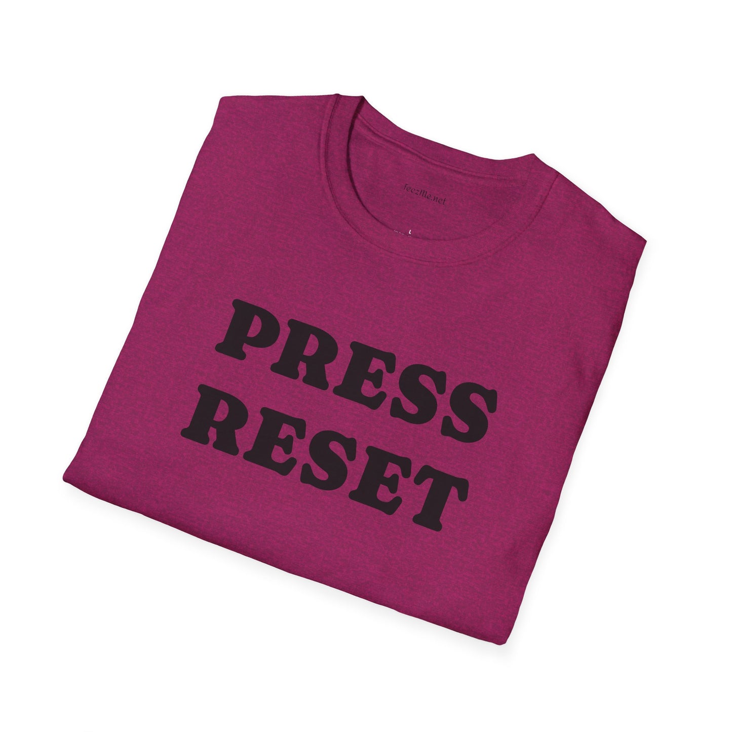 Press Reset - Unisex Softstyle T-Shirt 100% Cotton Graphic