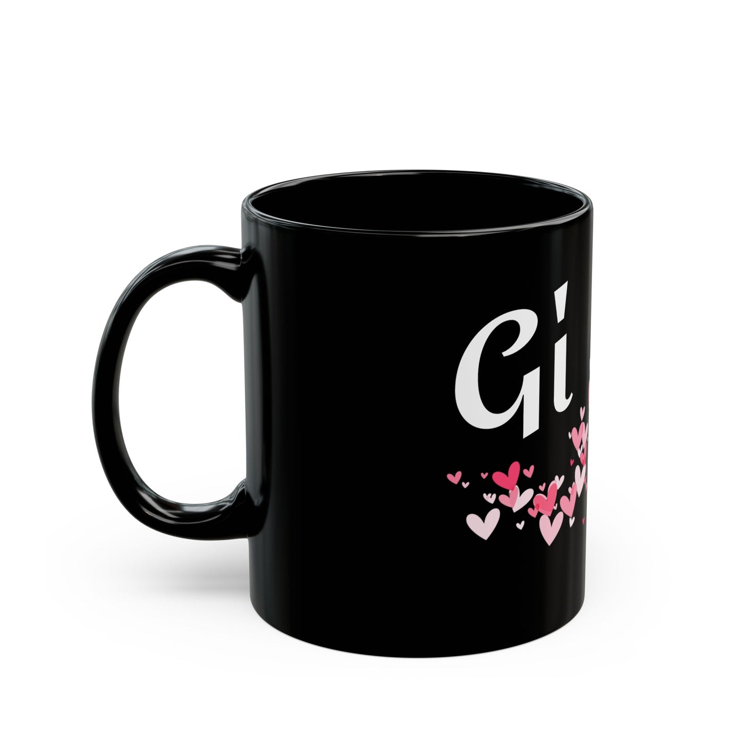 GiGi with hearts - Black Mug (11oz, 15oz) #Coffee #Tea