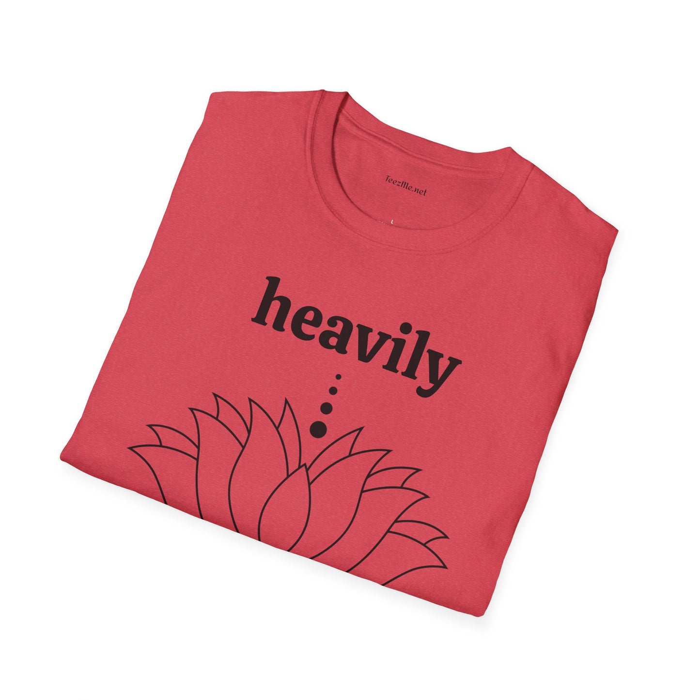 Heavily Meditated - Unisex Softstyle T-Shirt 100% Cotton Graphic