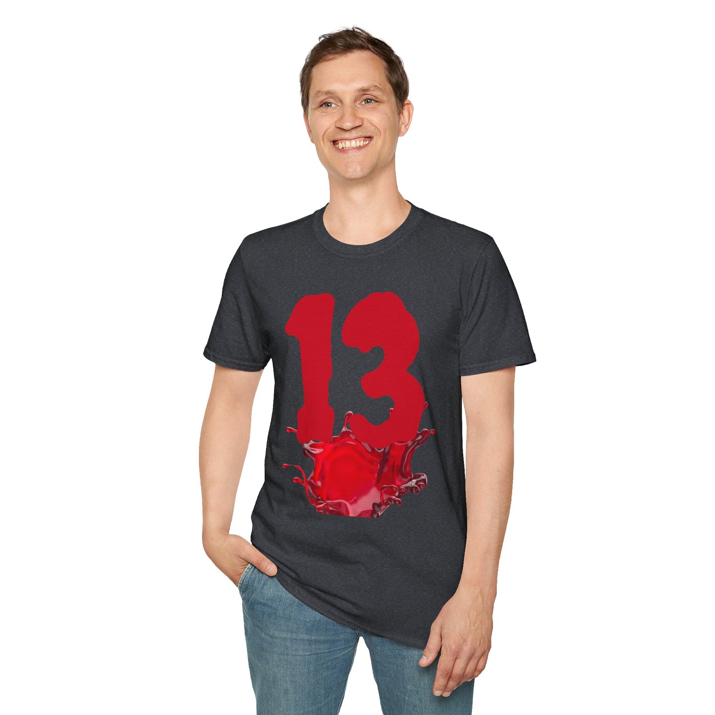 13 - Unisex Softstyle T-Shirt 100% Cotton Graphic