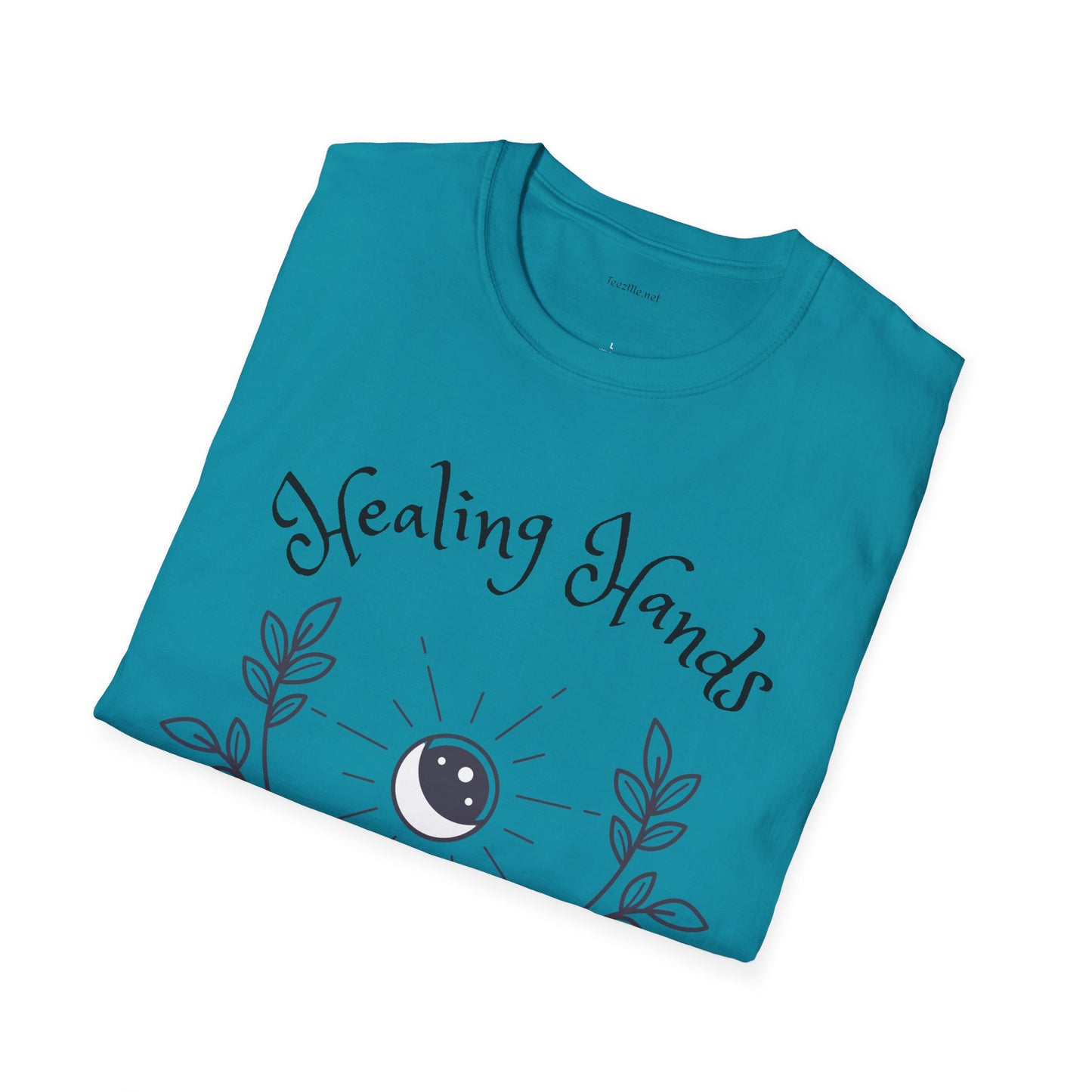 Healing Hands - Unisex Softstyle T-Shirt 100% Cotton Graphic #Reiki