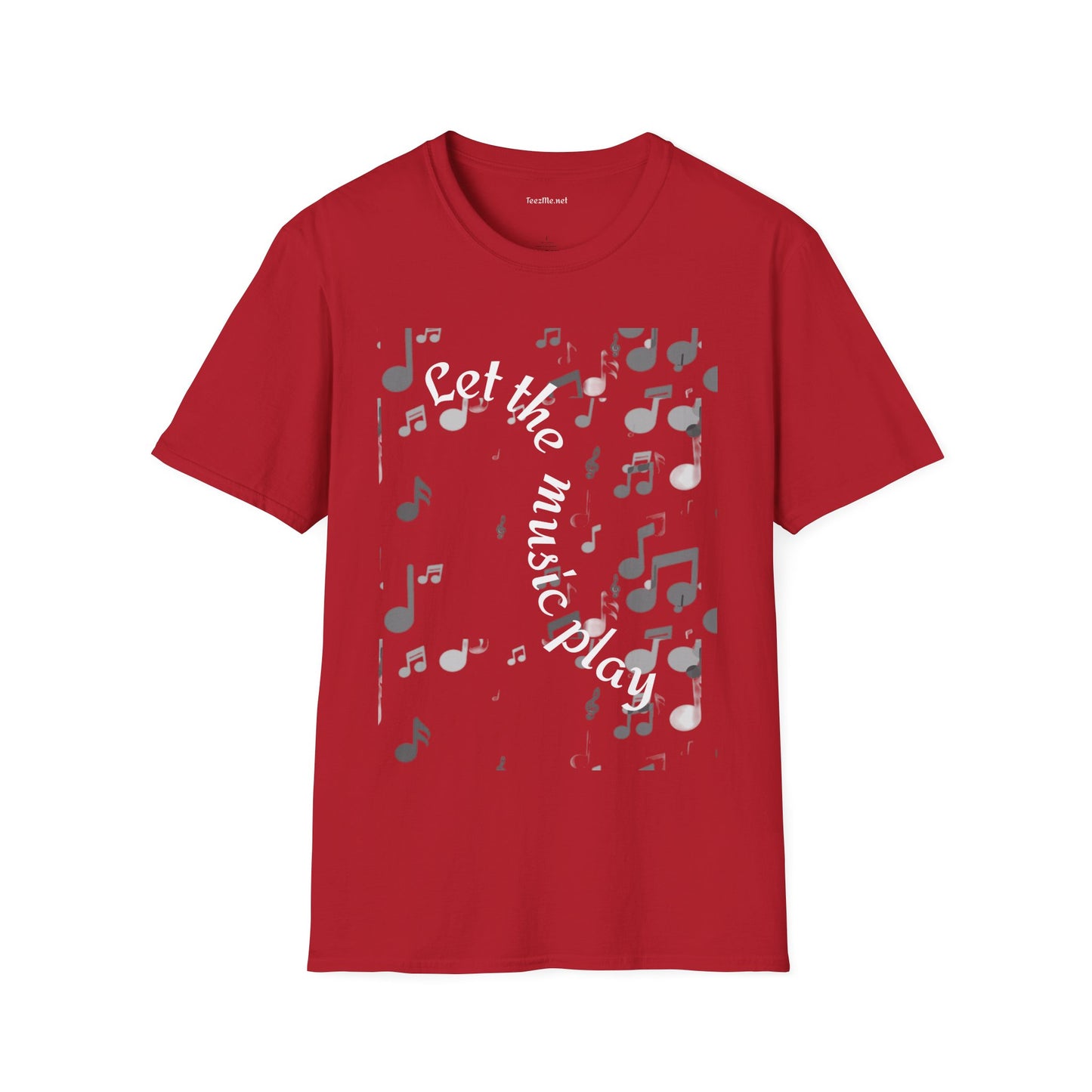 Let the music play - Unisex Sofy-Style Cotton Tee 100% Cotton