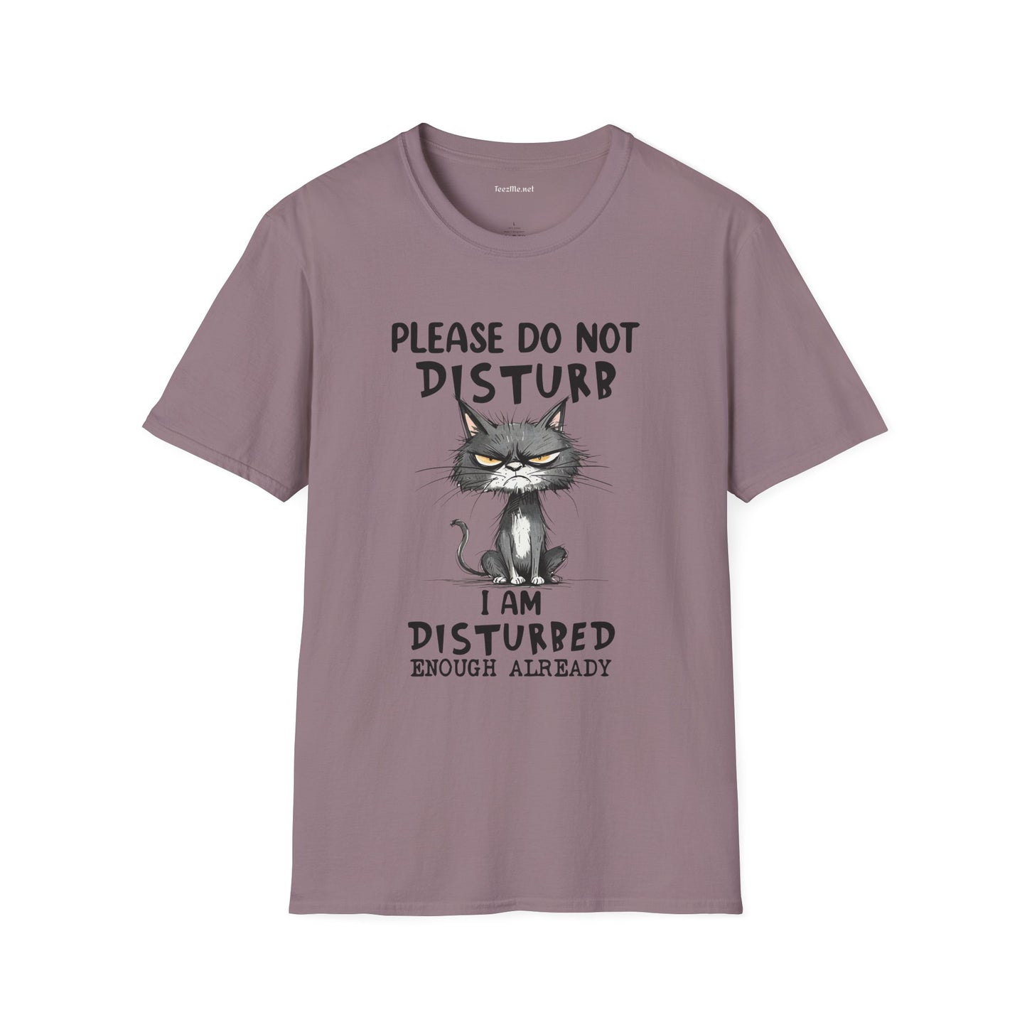 Please Do Not Disturb Unisex Softstyle T-Shirt 100% Cotton Graphic