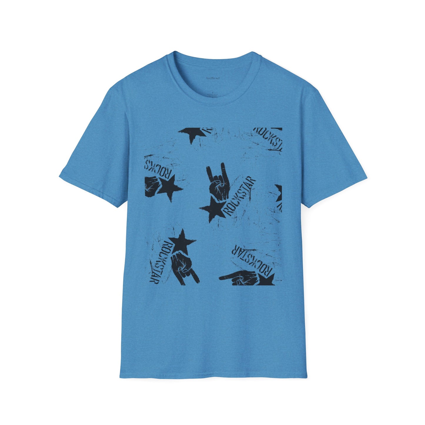 ROCK STAR illustation - Unisex Softstyle T-Shirt 100% Cotton Graphic