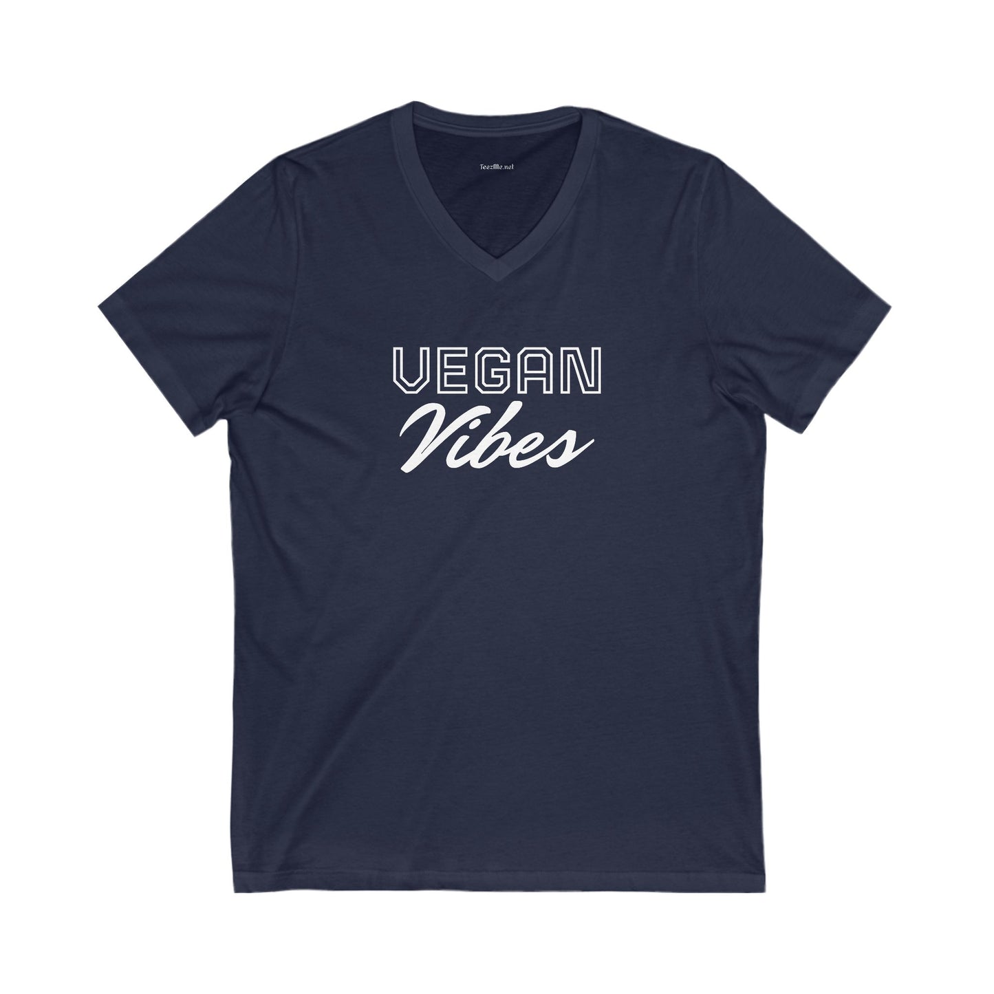 VEGAN Vibes Unisex Jersey Short Sleeve V-Neck Tee