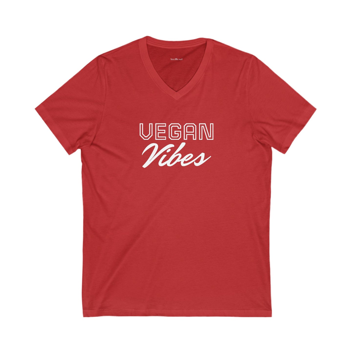 VEGAN Vibes Unisex Jersey Short Sleeve V-Neck Tee
