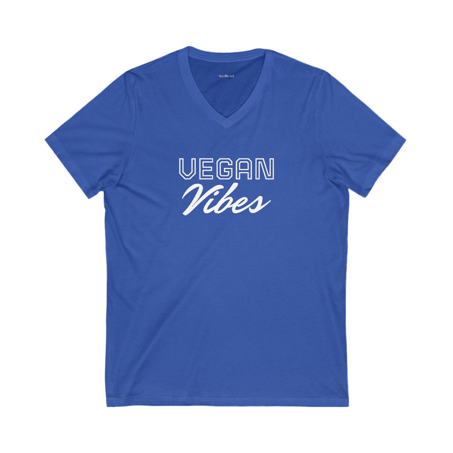 VEGAN Vibes Unisex Jersey Short Sleeve V-Neck Tee