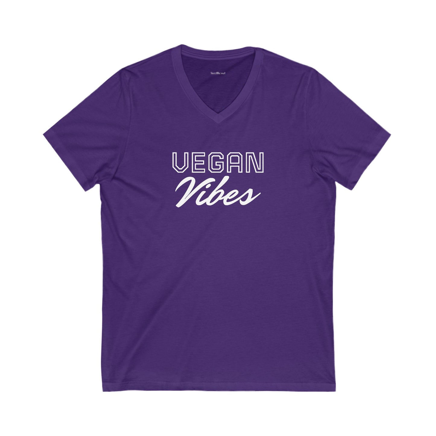 VEGAN Vibes Unisex Jersey Short Sleeve V-Neck Tee