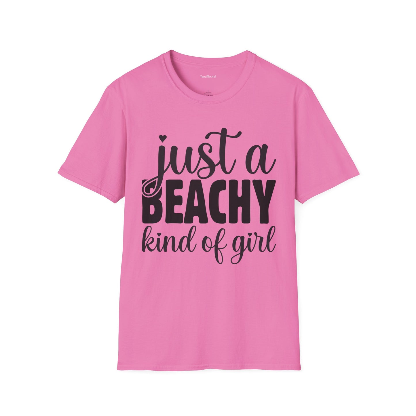 Just a BEACHY kind of girl Unisex Softstyle T-Shirt 100% Cotton Graphic