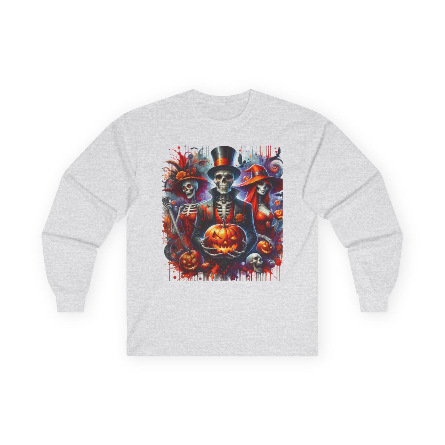 Halloween Skeletons 01 Unisex Ultra Cotton Long Sleeve Tee