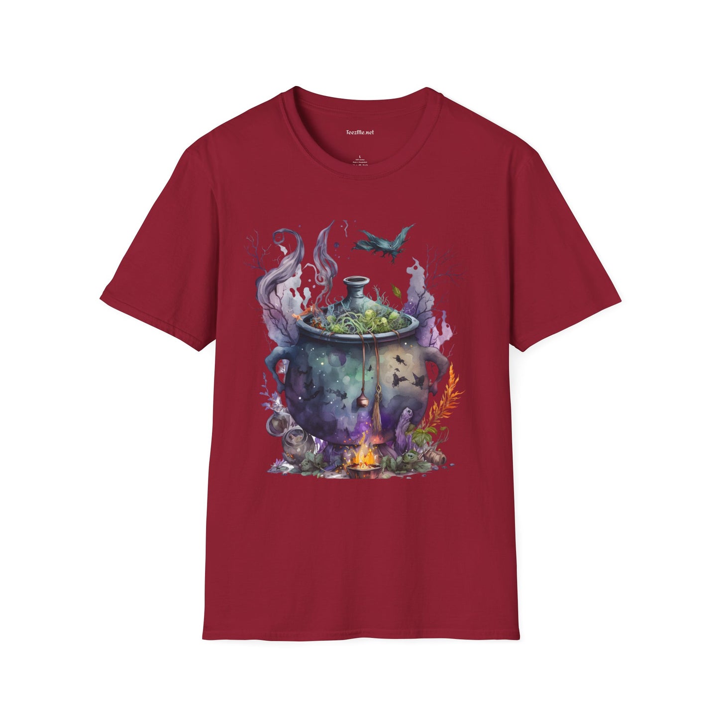 Cauldron Watercolor Unisex Softstyle T-Shirt 100% Cotton Graphic
