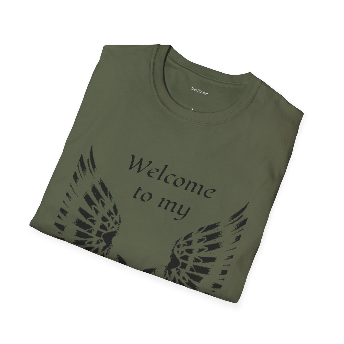 Welcome to my DARKSIDE - Unisex Softstyle T-Shirt 100% Cotton Graphic