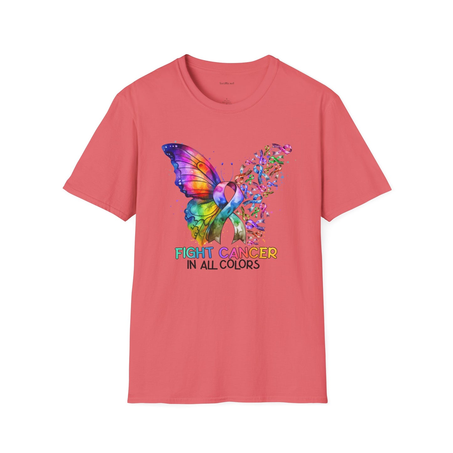 Fight Cancer - Unisex Softstyle T-Shirt 100% Cotton Graphic
