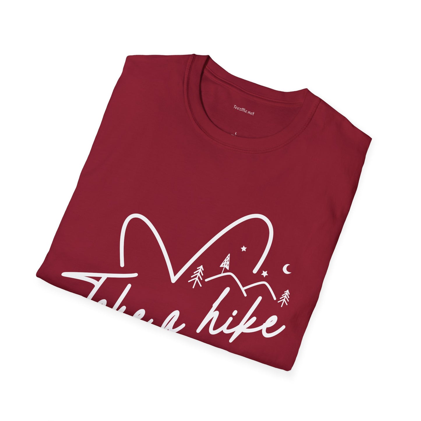 Take a Hike (white) - Unisex Softstyle T-Shirt 100% Cotton Graphic